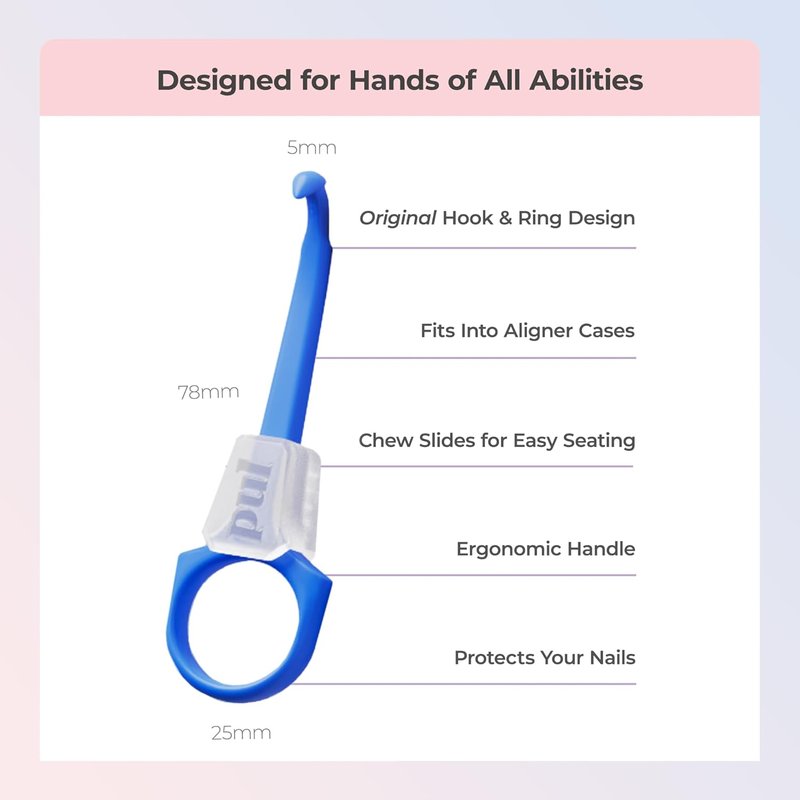 2-in-1 Invisalign Aligner Removal Tool & Chewies - Patented Design for Easy Removal | Pack of 4