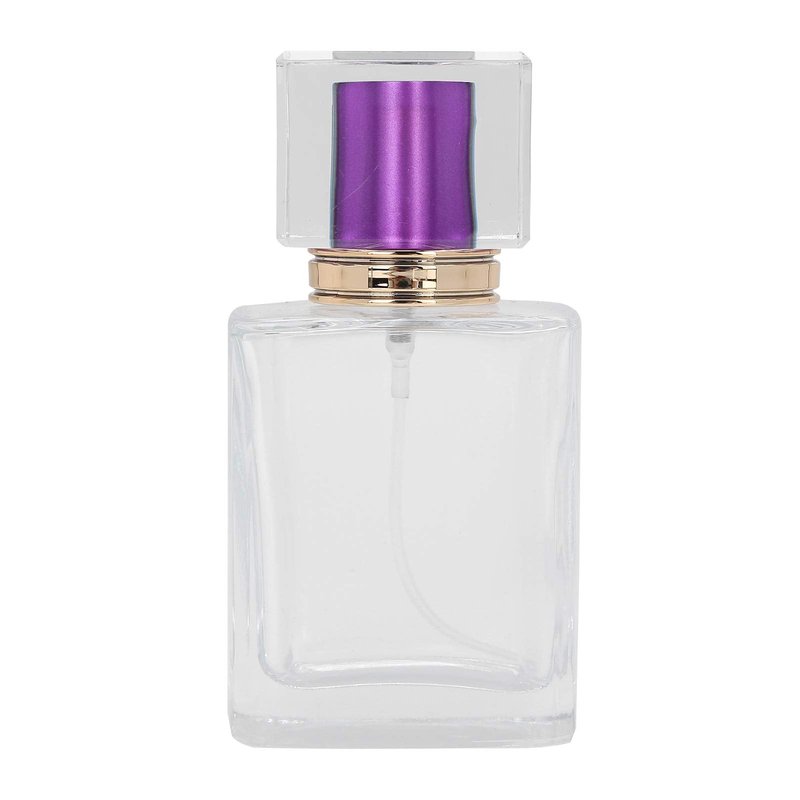 Sonew 6PCS 50ml Glass Spray Bottles, Refillable Perfume Bottles Perfume Mist Atomizer Dispenser Empty Bottle, Clear Glass Empty Spray Container for Home Travel and Salon Use