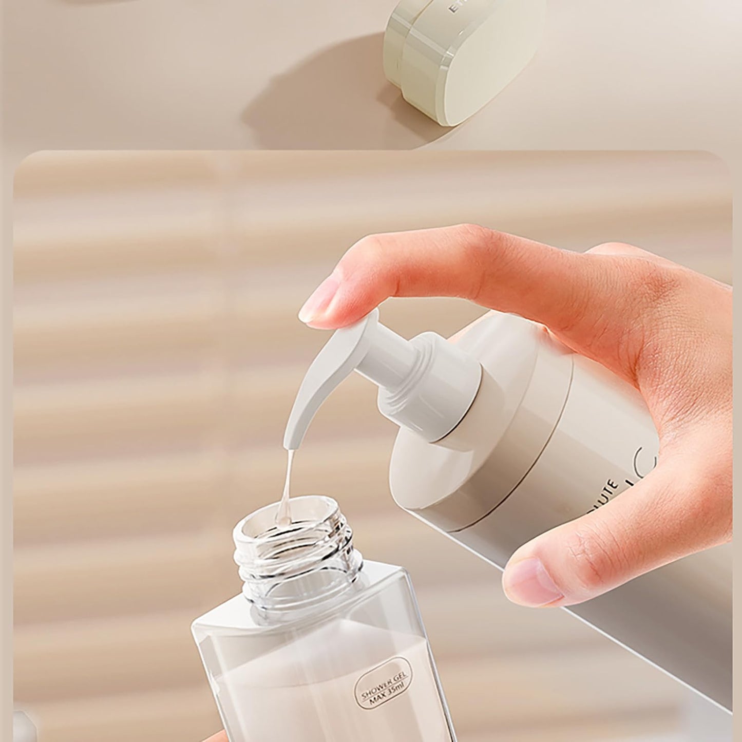 5-in-1 Camping Portable Dispenser Bottle Set, Travel Spray Bottle