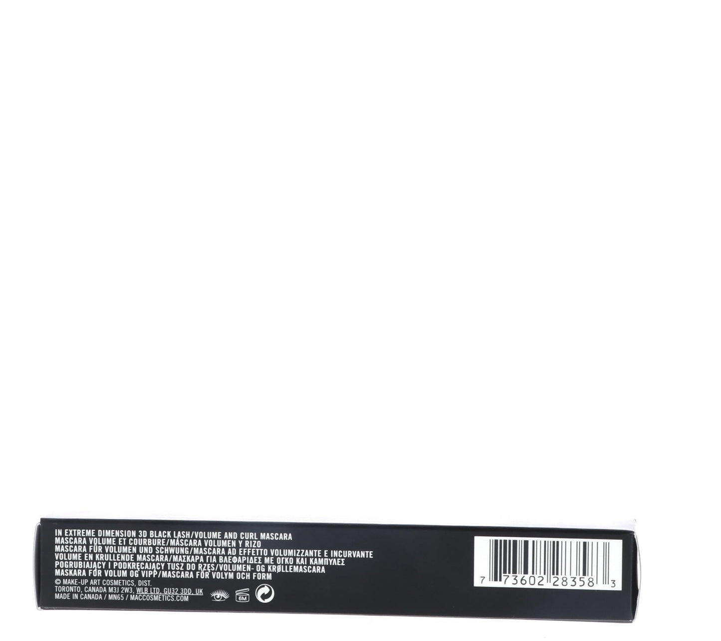 MAC In Extreme Dimension 3D Black Lash Mascara - Full Size New No Box