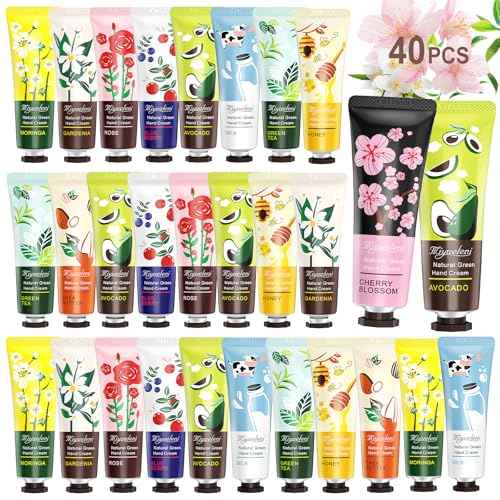 40 Pack Hand Cream Bulk Gifts- Mini Hand Lotion Travel Size, Birthday Gifts for Women, Bridesmaid/Teacher Appreciation/Nurse Gifts, bulk gifts for coworkers Hand Lotion for Dry Cracked Hands