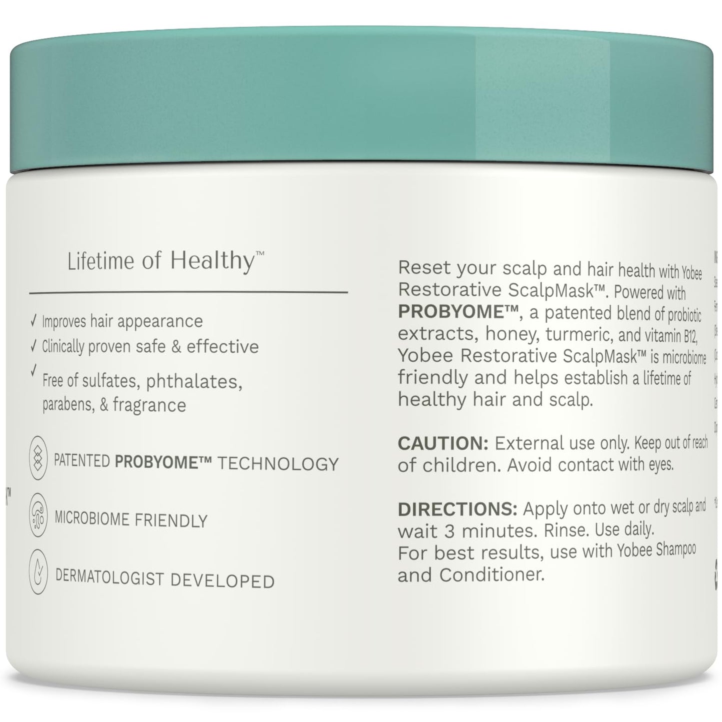 Yobee Ultra Gentle Soothing Scalp Masks, Scalp & Hair Mask Care for Babies, Kids, Teens, Adults