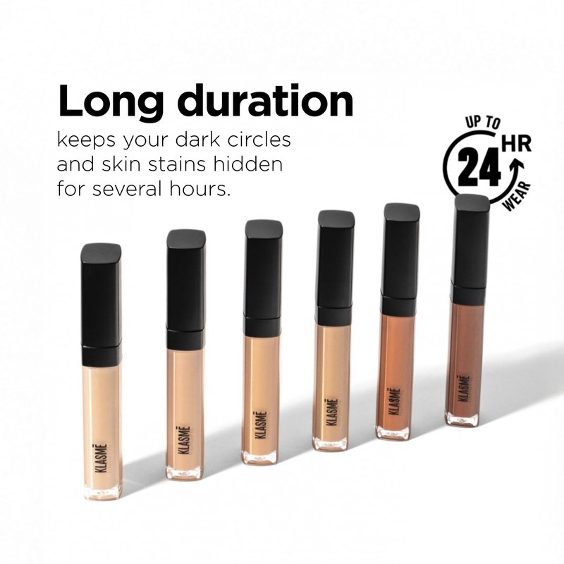 Klasme Liquid Concealer | 6 Shades Available | Full Coverage for Dark Circles | Hydrating Matte Formula | Long-Wearing & Comfortable | 0.18 fl oz (C004)