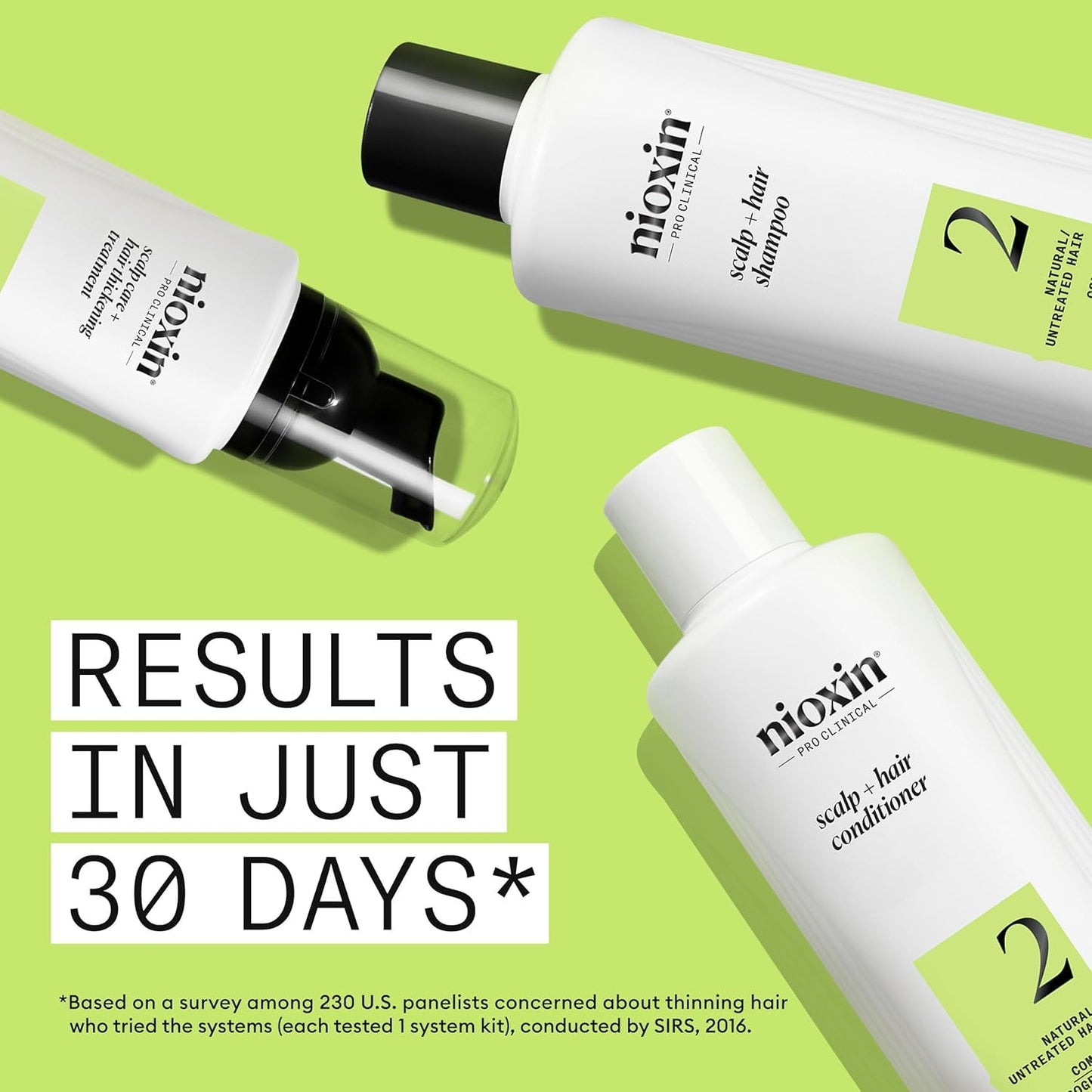 Nioxin Scalp + Hair Thickening System 2 Kit | For Natural-Hair with Progressed Thinning | Cleanse, Condition, & Treat + Fall Defense Intensive Daily Leave-In Treatment | Bundle