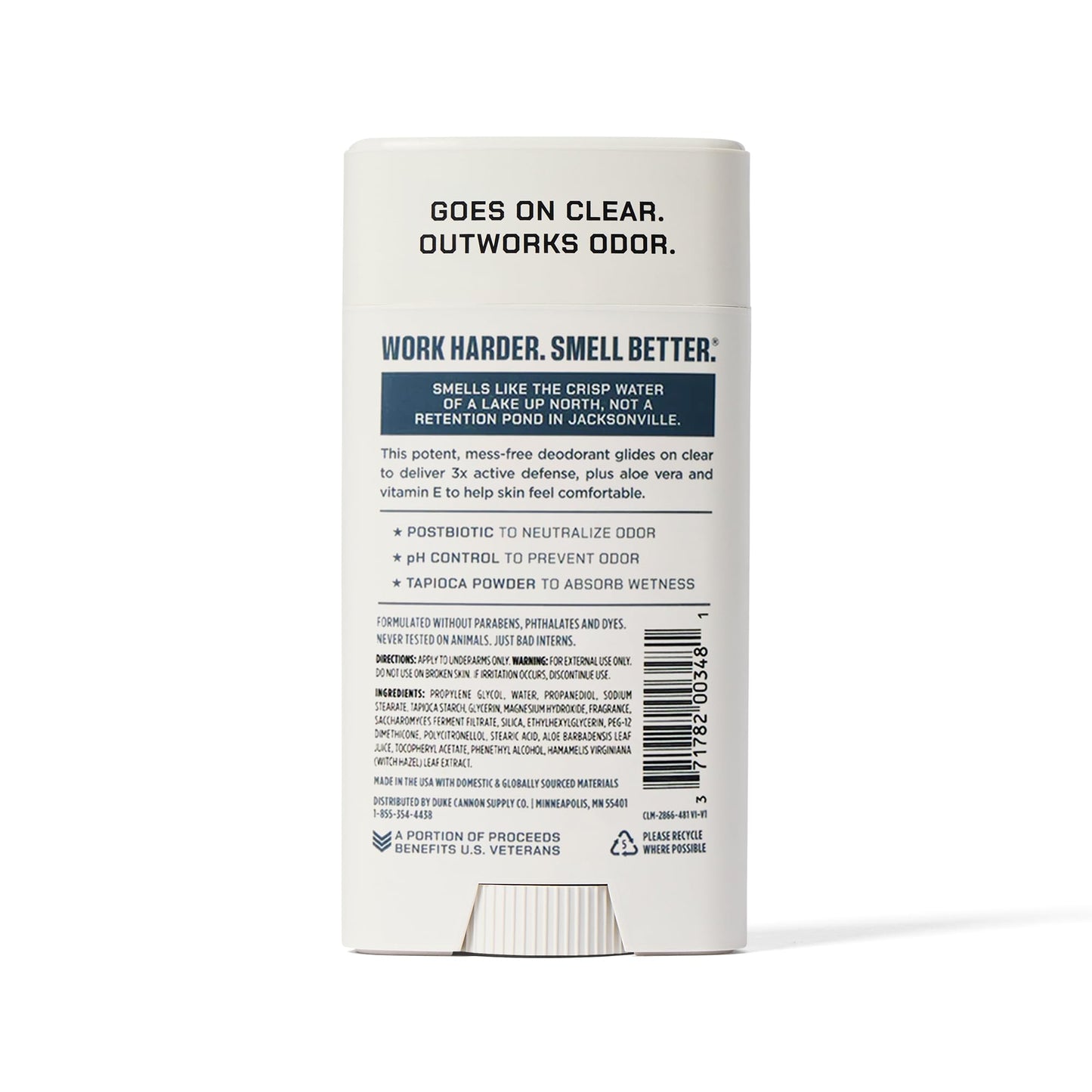 Duke Cannon Supply Co. Anti-Perspirant Deodorant for Men 3 oz. Sawtooth, 2 Pack - Unique Masculine Scent, Odor Control & Soothe Skin