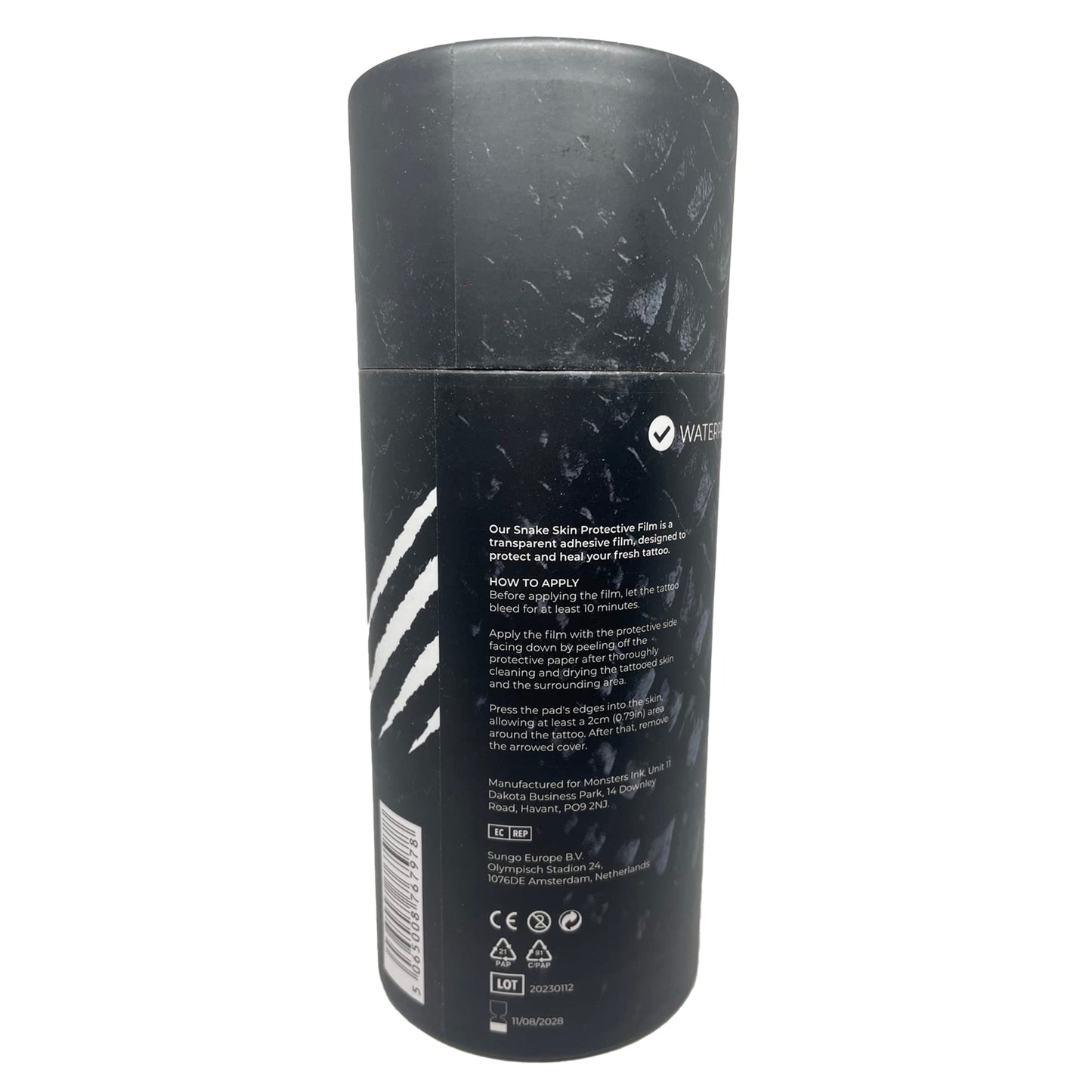 6 Inch x 11 Yards Second Skin Tattoo Cover Up Bandage Roll - Waterproof Aftercare Bandage, Latex-Free Skin Barrier Film for Tattoo Care, Wound Healing & Shower Protection