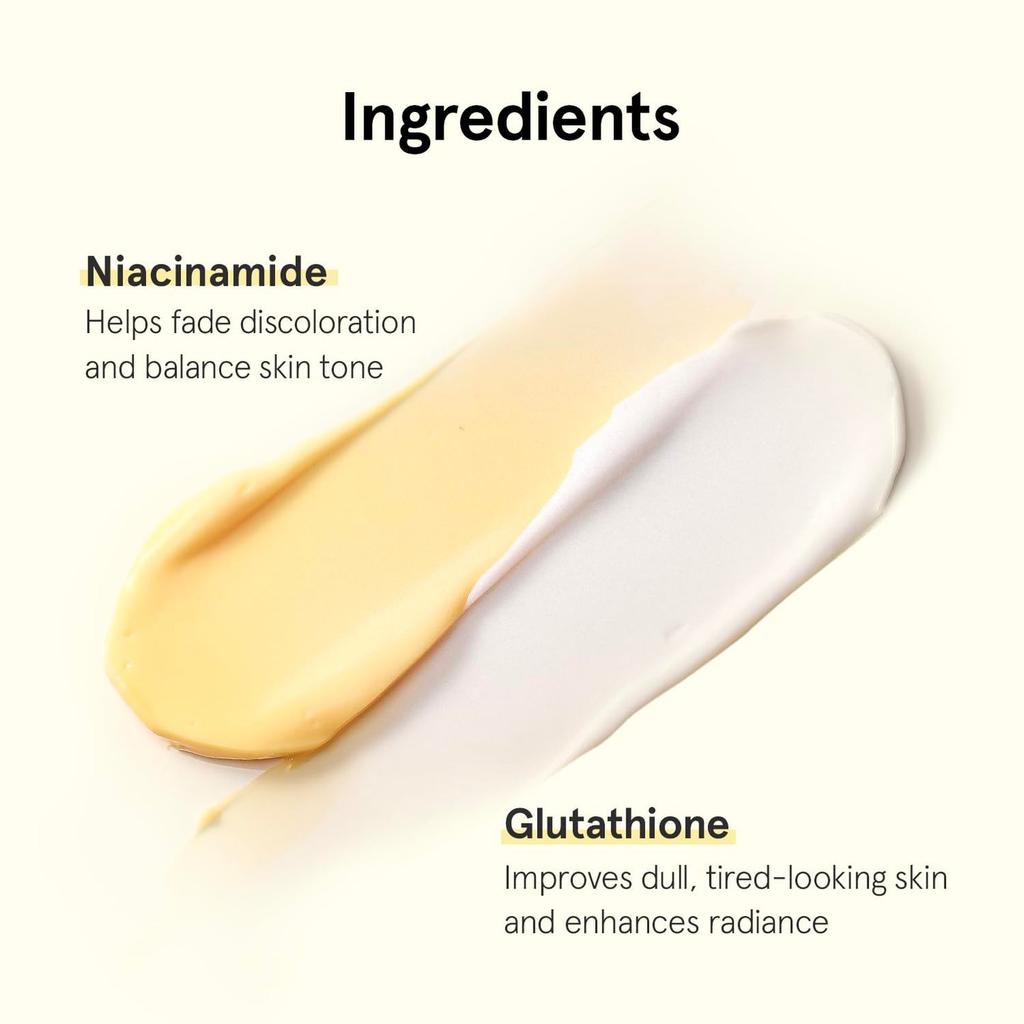ONE THING Niacinamide Glutathione Cream, Daily Face Moisturizer Helps Balance Skin Tone, Reduce Dullness and Refine Texture for Radiant Skin 1.35 fl oz, 40ml