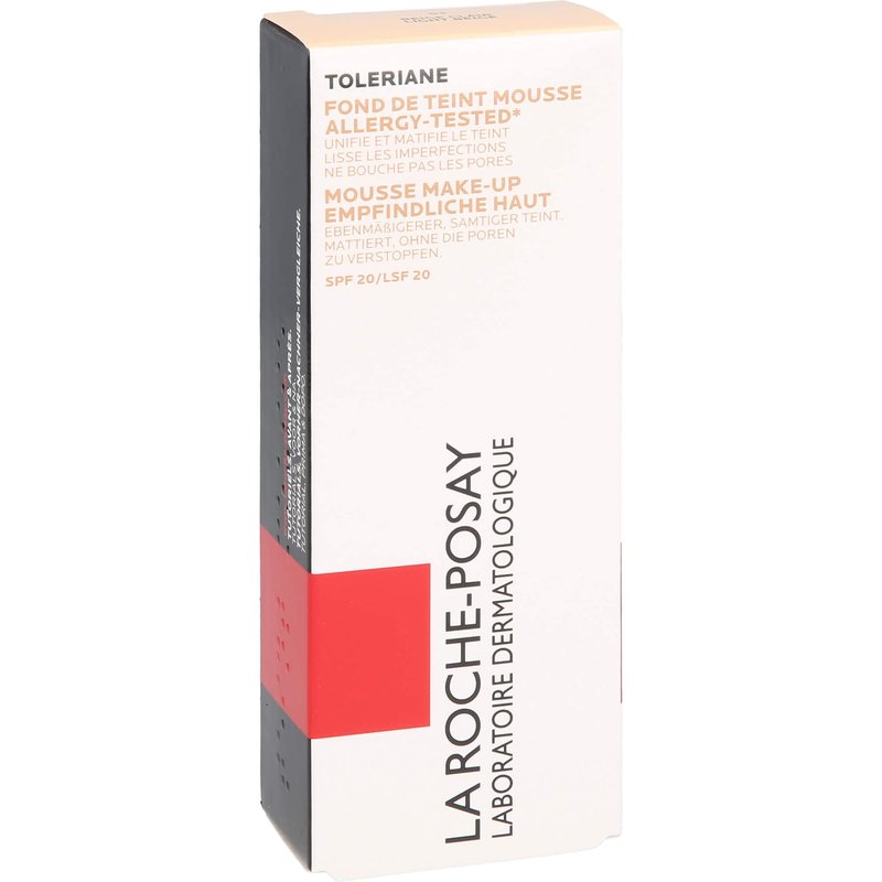 La Roche-Posay Toleriane Teint Mattifying Mousse Foundation, Light Beige, 1 Fl. Oz.