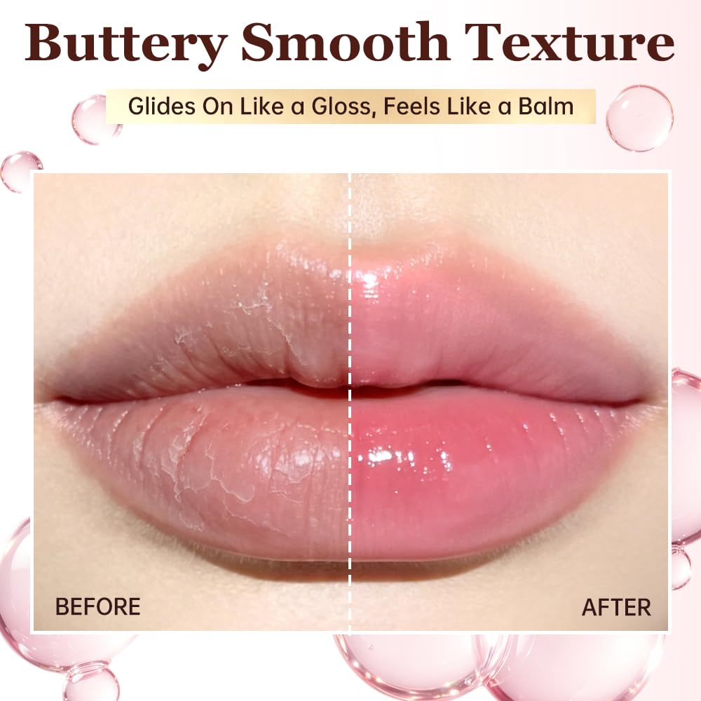 CATKIN Tinted Lip Balm Glitter Lip Stain Ultra Hydrating Lip Moistrurizer Lip Care with Vitamin E Nourishing For Cracked & Dry Lips 0.12 oz C15 Destiny - Wine Red