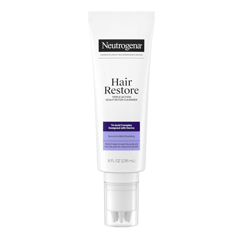 Neutrogena Hair Restore Scalp Detox Cleanser - Triple Action Formula | 8 Fl Oz