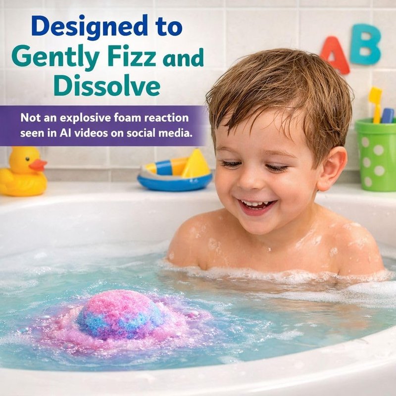 Bath Bombs for Kids - 12 Jungle Animal Surprise Fizzies | Moisturizing & Gentle Rainbow Spa Experience