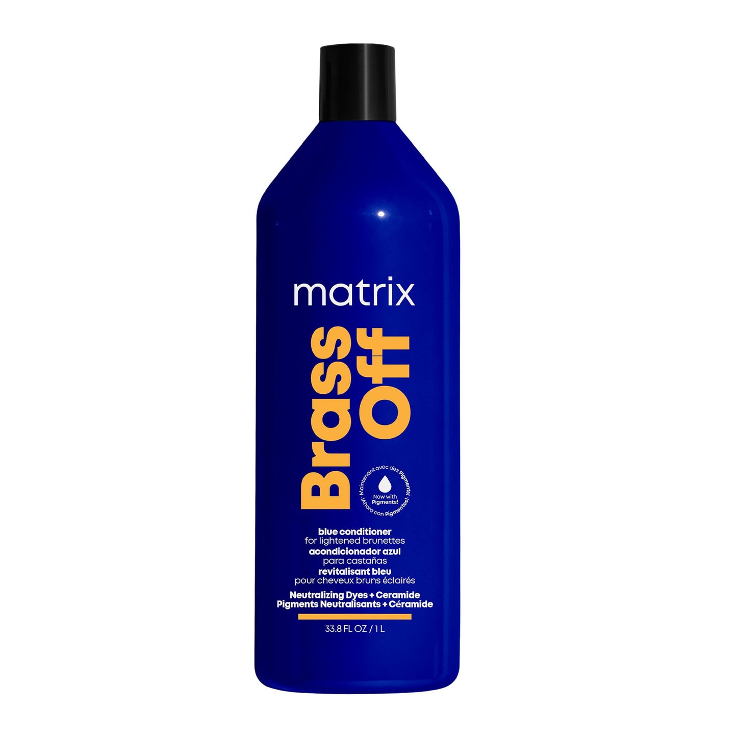 MATRIX Brass Off Blue Conditioner – For Lightened Brunettes, 33.8 Fl Oz