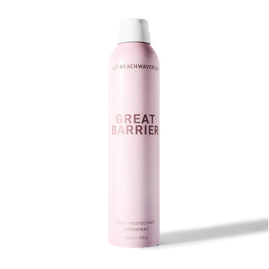 The Beachwaver Co. Haircare Great Barrier Heat Protectant Hair Spray - Multi-Purpose Treatment for Heat Protection Before Styling for Flexible Hold & No Frizz