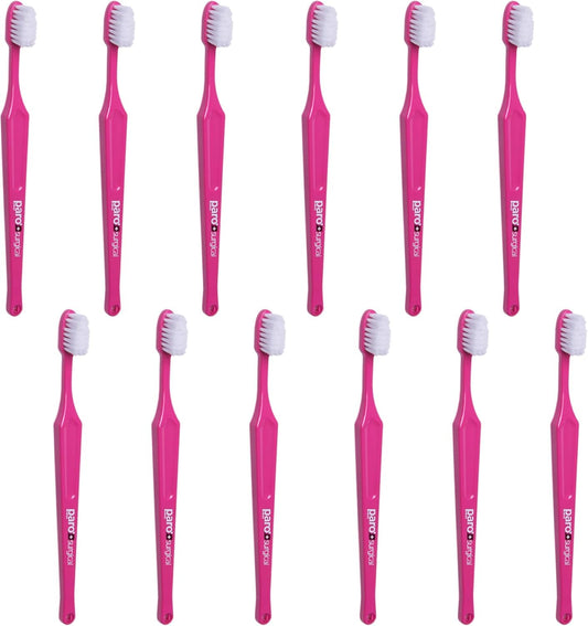 Paro Swiss Surgical 743 Parent Toothbrush, Pink, Battery Powered, Unisex-Kids