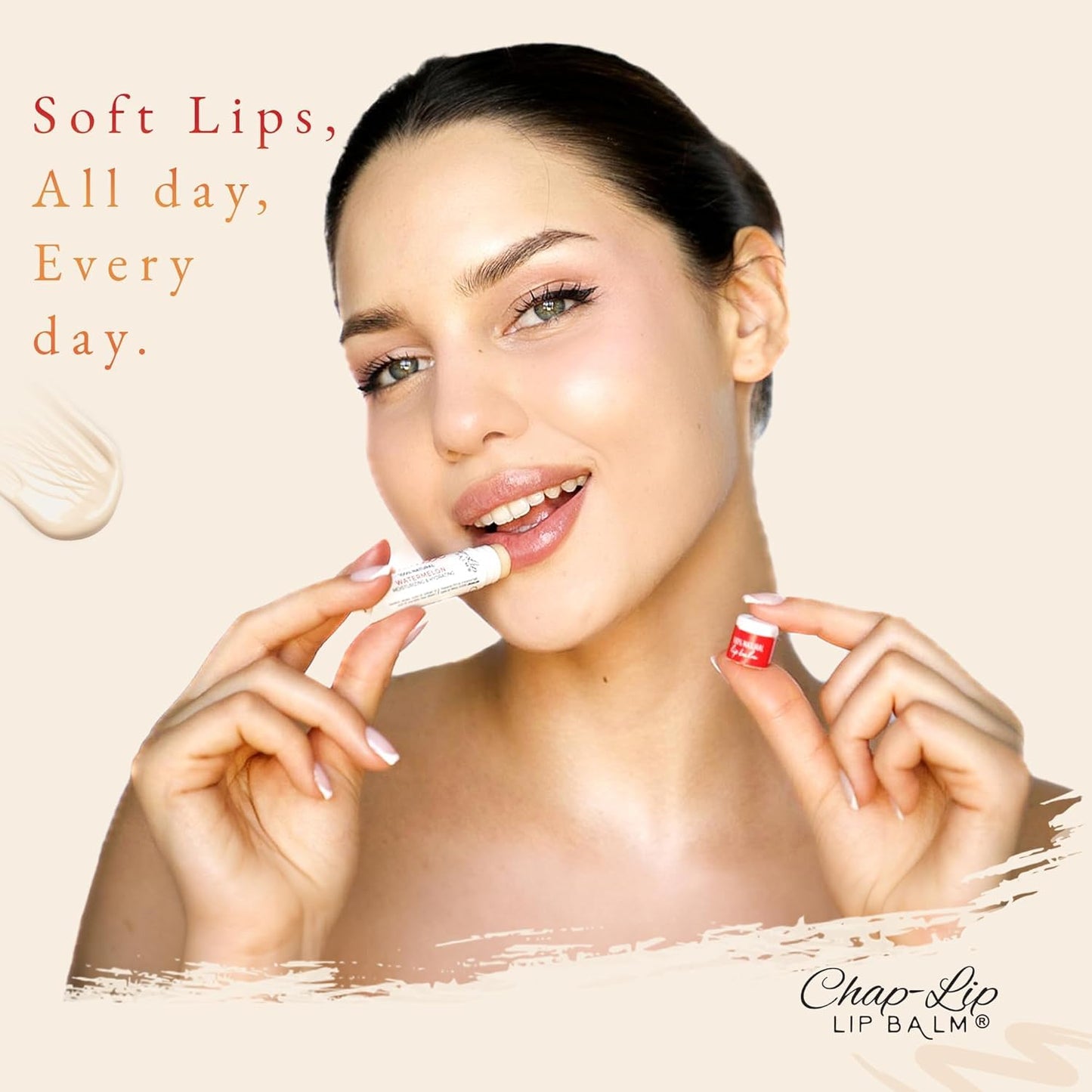 CHAP-LIP Original Lip Balm Hydrating Bulk Chap Stick with Fruit Flavors, Coconut Oil, and Cocoa Butter -Dermatologist Tested Lip Therapy Pack for Men and Women - Made in the USA, 48 Pack