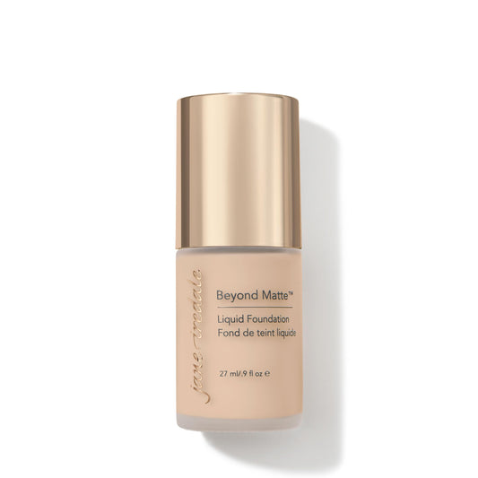 Jane Iredale Beyond Matte 3-in-1 Liquid Foundation, Long-wear, Buildable Coverage, Vegan, Clean, Cruelty Free, Semi Matte Finish