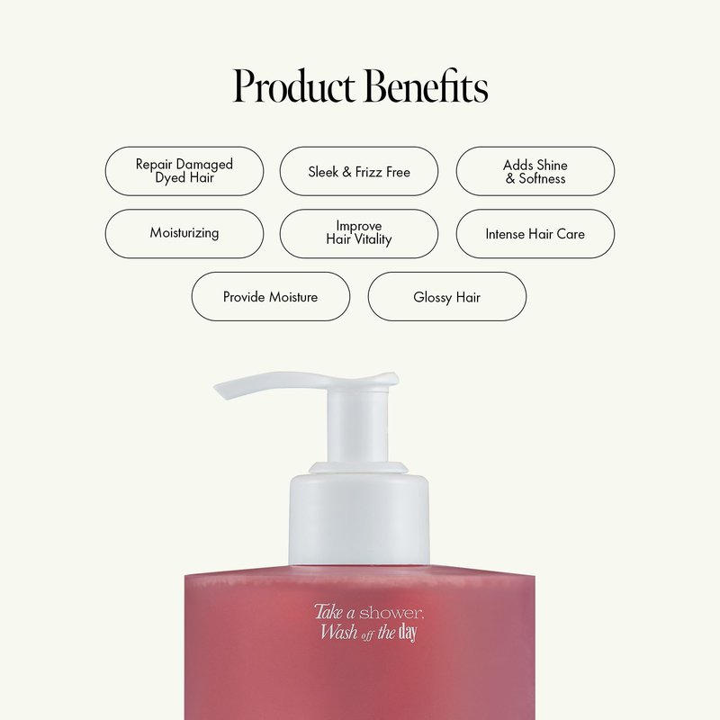 ANILLO Rosy Night Repair Shampoo – Anti-Dandruff & Damage Repair with Damask Rose Water & Ceramide – Color Safe, Silicone & Sulfate Free (15.22 fl. Oz)