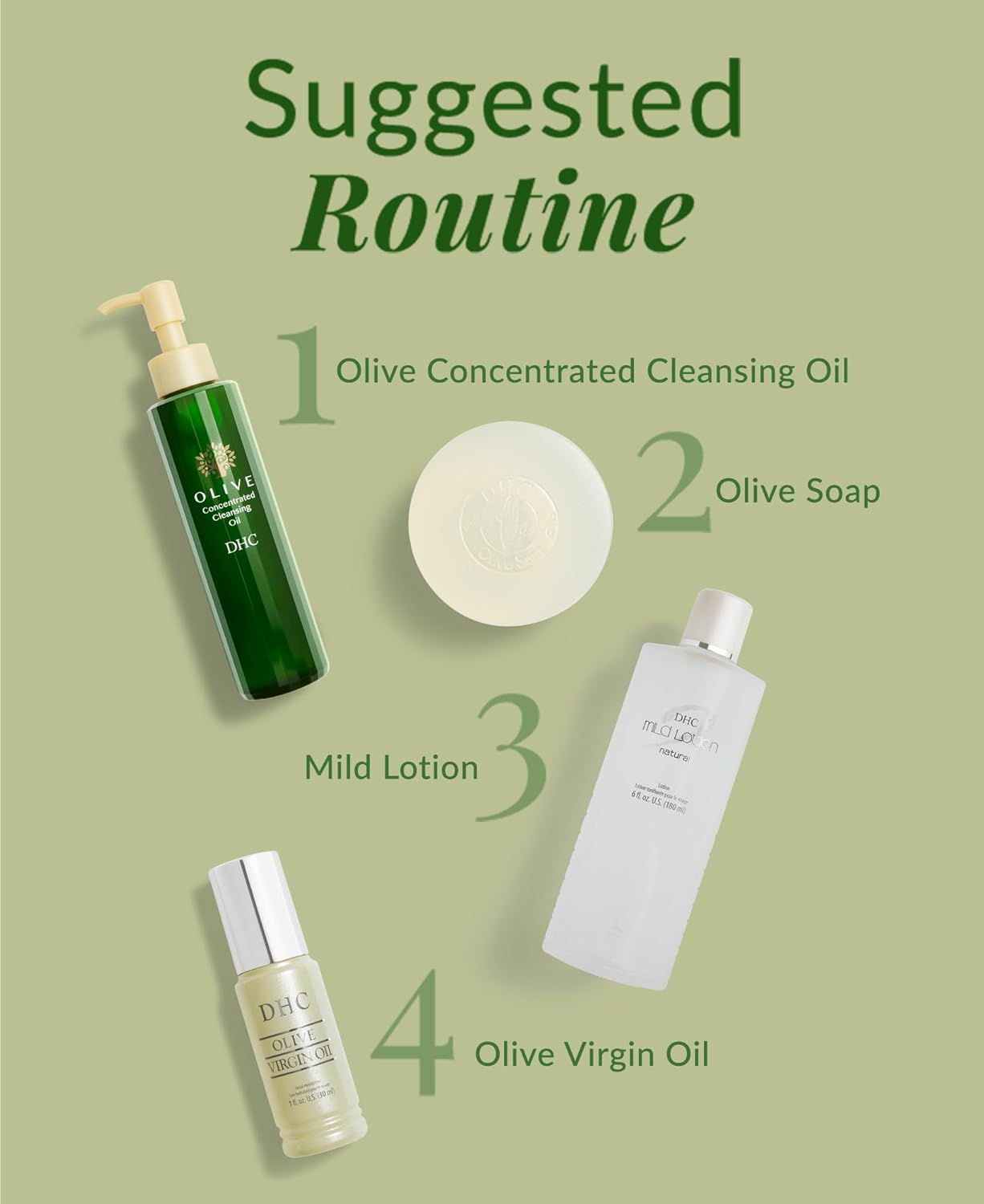 DHC Olive Concentrated Cleansing Oil - Hydrating Makeup Remover for Dry Skin | 5 fl. oz.