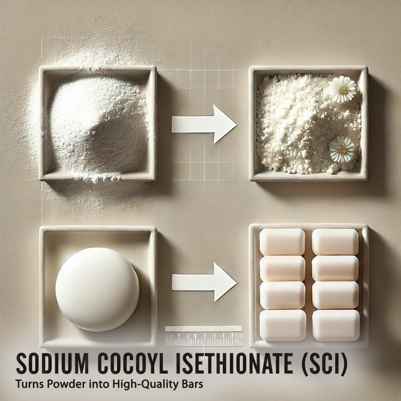 Artekas Innovation SODIUM COCOYL ISETHIONATE (SCI) Powder - Mild Foaming Surfactant for DIY Shampoo Bars, Body Wash & Cleansers – Sulfate-Free, Plant-Based, Cosmetic Grade - 21.17 Oz