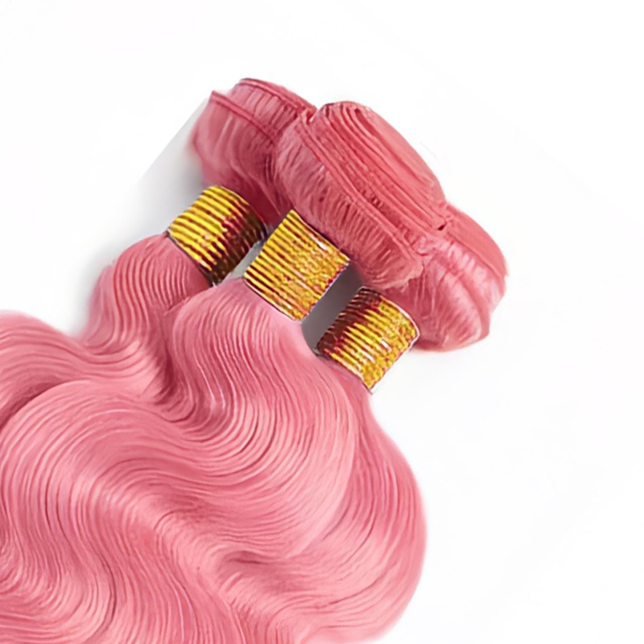 Pink Bundles Human Hair Body Wave Bundles 22 24 26 Inch Unprocessed Brazilian Virgin Hair 3 Bundle 50 Gram Per Bundle Deals Quick Weave Hair Extensions