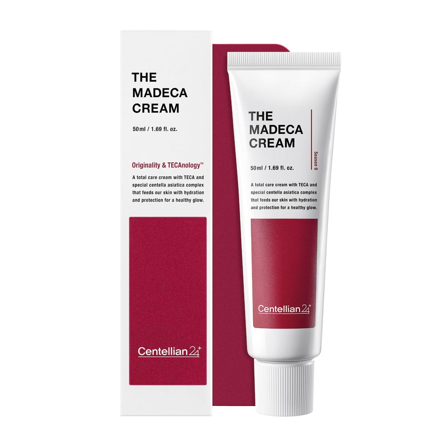 CENTELLIAN 24 Madeca Cream Power Boosting Formula (1.7+1.7fl oz) - Centella Moisturizer for Face, Korean Skin Care. Dry, Sensitive Skin. TECA, Centella Asiatica, Madecassoside