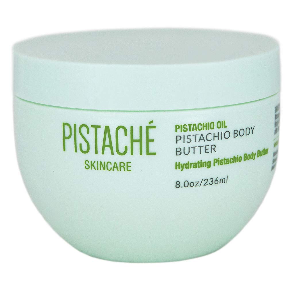 Pistaché Skincare Pistachio Oil Whipped Body Butter - Rich Moisturizer with Vitamin E & Antioxidants | 8 oz