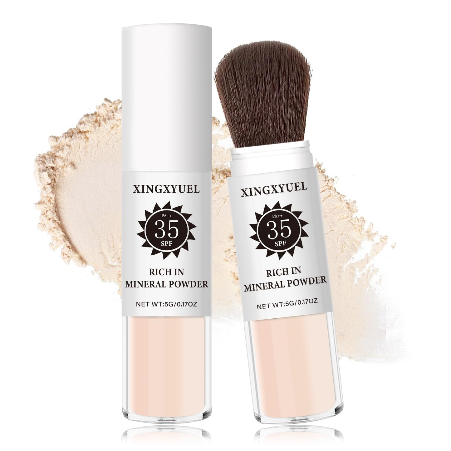 XINGXYUEL Mineral Sunscreen Setting Powder for Face & Scalp, 01 Translucent