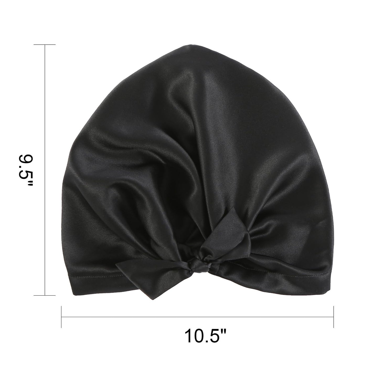 100% Mulberry Silk Bonnet for Sleeping Women, 22 Momme Grade-6A Hair Wrap with Elastic Stay& Tie Band On Head for Hair Care Short Long Curly Hair
