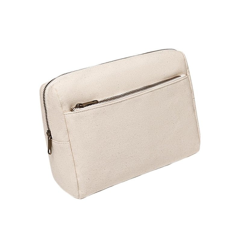 YONBEN Cosmetic Bag Makeup Bag Organizer with Multi-pocket Compartments Lightweight Travel Toiletry Bag for Women Interior and Exterior with Zippered Pockets (Beige)