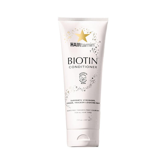 HAIRtamin Biotin Conditioner, vitamin-rich conditioner for healthy hair growth for all hair types, color and keratin safe, paraben free