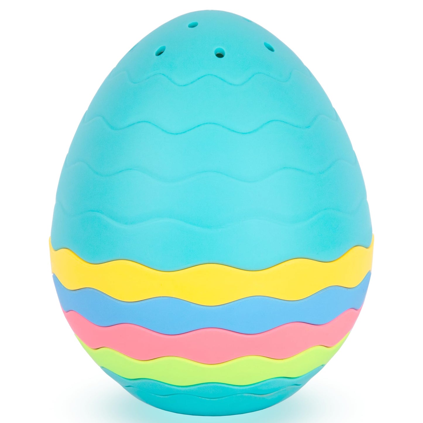 ArtCreativity Egg Stacking Bath & Pool Toys for Toddlers – 7-Piece Nesting Water Toy Set with Drainage Holes – Baby Bathtub & Pool Toy – Colorful Mold-Free Toys for Babies, Toddlers & Kids - Ages 1+