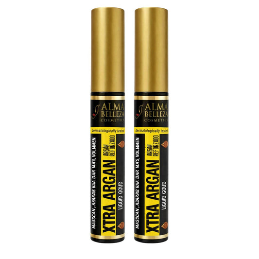 2x Alma Belleza XTRA ARGAN OIL Black Mascara Eyelashes MORE VOLUME & Waterproof
