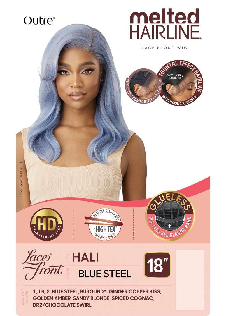 Outre Lace Front Wig - Melted Hairline - Hali (OFF BLACK 1B)