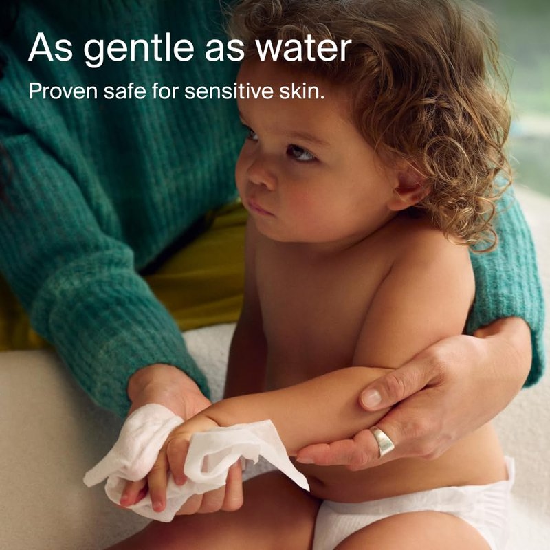 Coterie Baby Wipes for Sensitive Skin, Plant-Based and Plastic-Free Fibers, 99% Water, Hypoallergenic, pH Balanced, Unscented, Clean and Gentle Baby Essentials, 4 Standard Packs & 8 Travel Size Packs