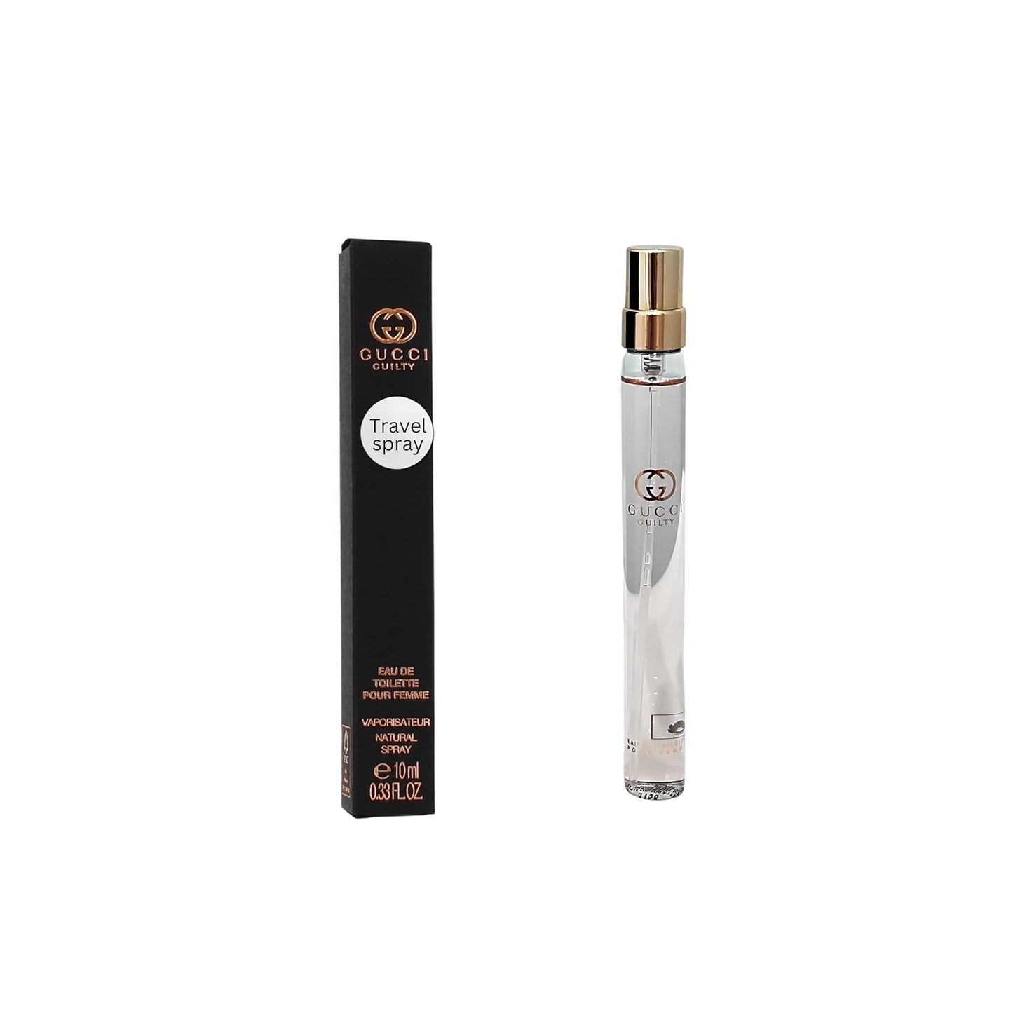 Gucci Guilty Women's Perfume Travel Spray - Elegant EDT 0.33 Fl Oz