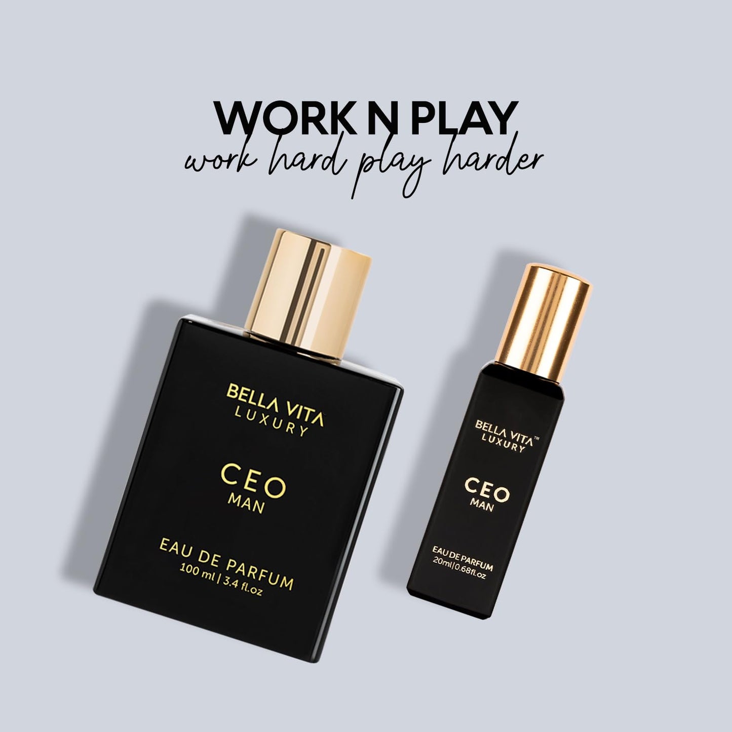 BellaVita Luxury CEO Man Perfume for Men Combo | Long-Lasting Men's Cologne with Lemon, Lavender, Tonka & Agarwood Perfume for Men | CEO Cologne for MEN