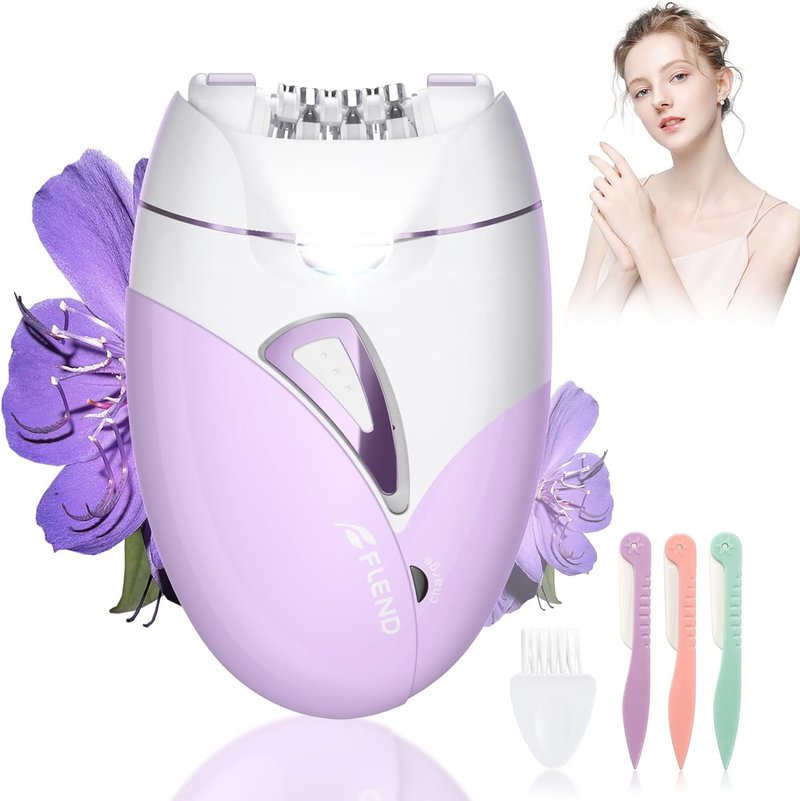 Painless Smooth Glide Epilator - Cordless 2-Speed Hair Removal Device for Women | Facial, Legs, Bikini Area