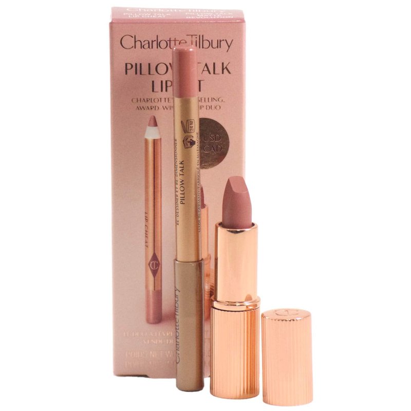 Charlotte Tilbury Pillow Talk Lipstick & Lip Liner Duo - Mini Travel Set