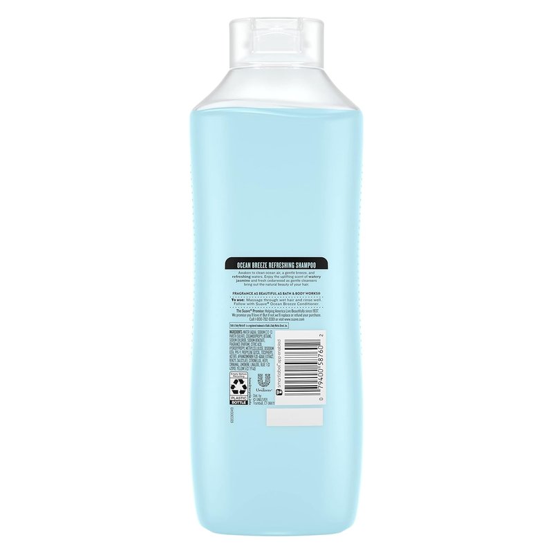 Moisturizing Shampoo for Dry Hair - Ocean Breeze with Sea Algae & Vitamin E | 30 oz, Pack of 6
