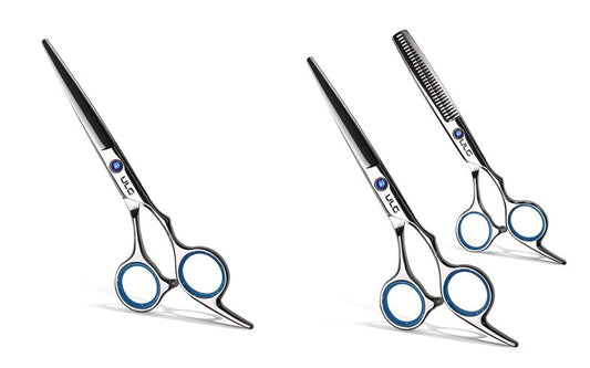 Professional Hair Cutting Scissors Kit - Japanese Stainless Steel Thinning Shears | 6.5 Inch Razor Edge