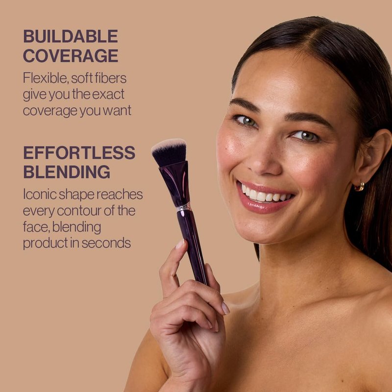 Anisa Beauty Pinnacle Foundation Brush - Professional Makeup Tool for Buffing & Blending | Soft Vegan Fibers for Liquid & Cream Foundation