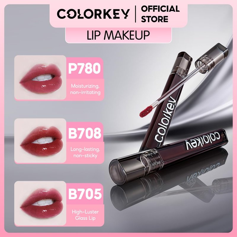 COLORKEY Air Lip Glaze - Lightweight Hydrating Lip Gloss for Long-Lasting Shine | Soft & Plump Finish