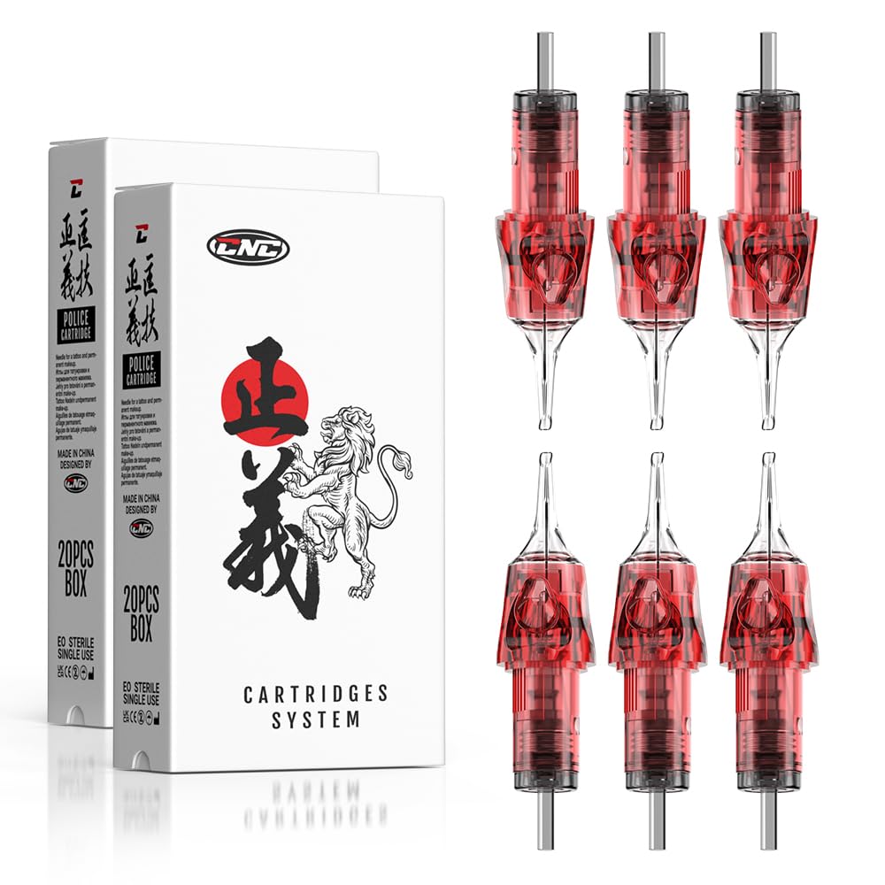 Tattoo Needle Cartridges 40pcs #10 Bugpin 3RL 5RL 7RL 9RL 7RS 9RS Round Liner #12 7RS 9RS Round Shader Tattoo Cartridge Mixed Needles EN04R-40KIT-DG