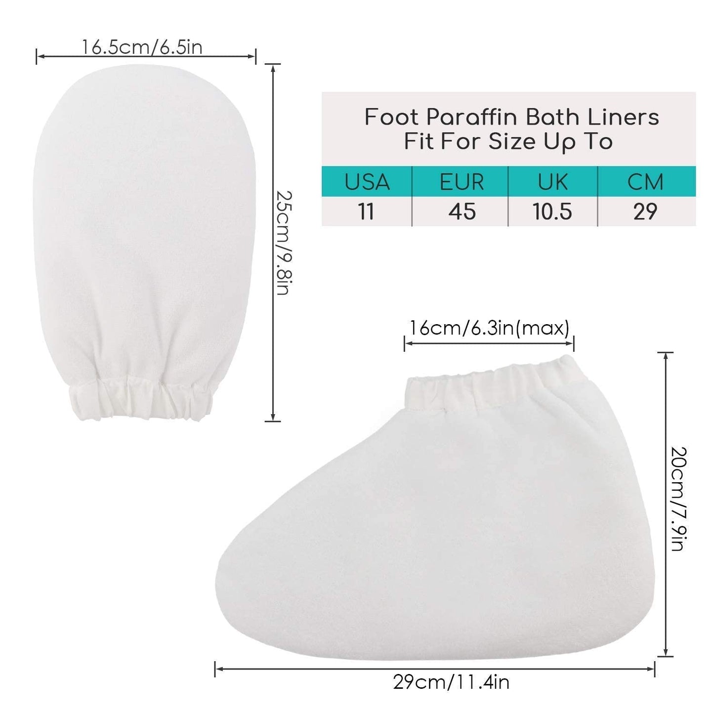 Paraffin Wax Bath Gloves and Booties, Segbeauty Snug Elastic Opening Insulated Mitts and Cozies for Hands and Feet, Paraffin Wax Bath Liners, Wax Bath thera-py, Wax Care treat-ment
