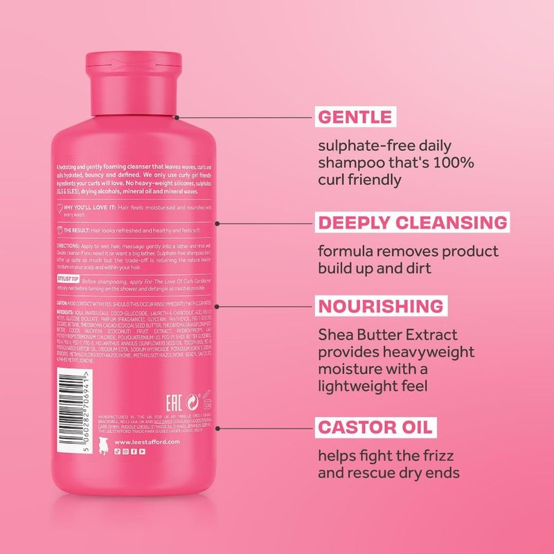 Wavy, Curly & Coily Shampoo - Daily Cleanser for 2A to 4C Hair | Anti-Frizz, Moisturizing, 16.9 Fl Oz