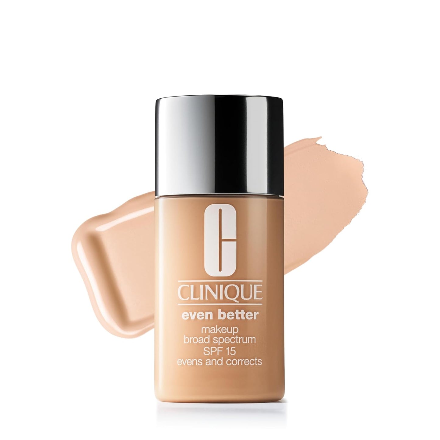 Clinique Even Better Liquid Foundation SPF 15 - Vitamin C Formula for Dry & Oily Skin | Medium Coverage, Natural Finish