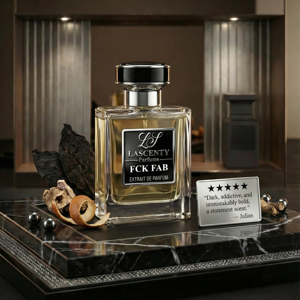 LaScenty FCK FAB Inspired by F. Fabulous, Leather Vanilla Tonka Perfume and Cologne for Men and Women, Long Lasting Intense Fragrance with Strong High Projection, 50 ml EDP