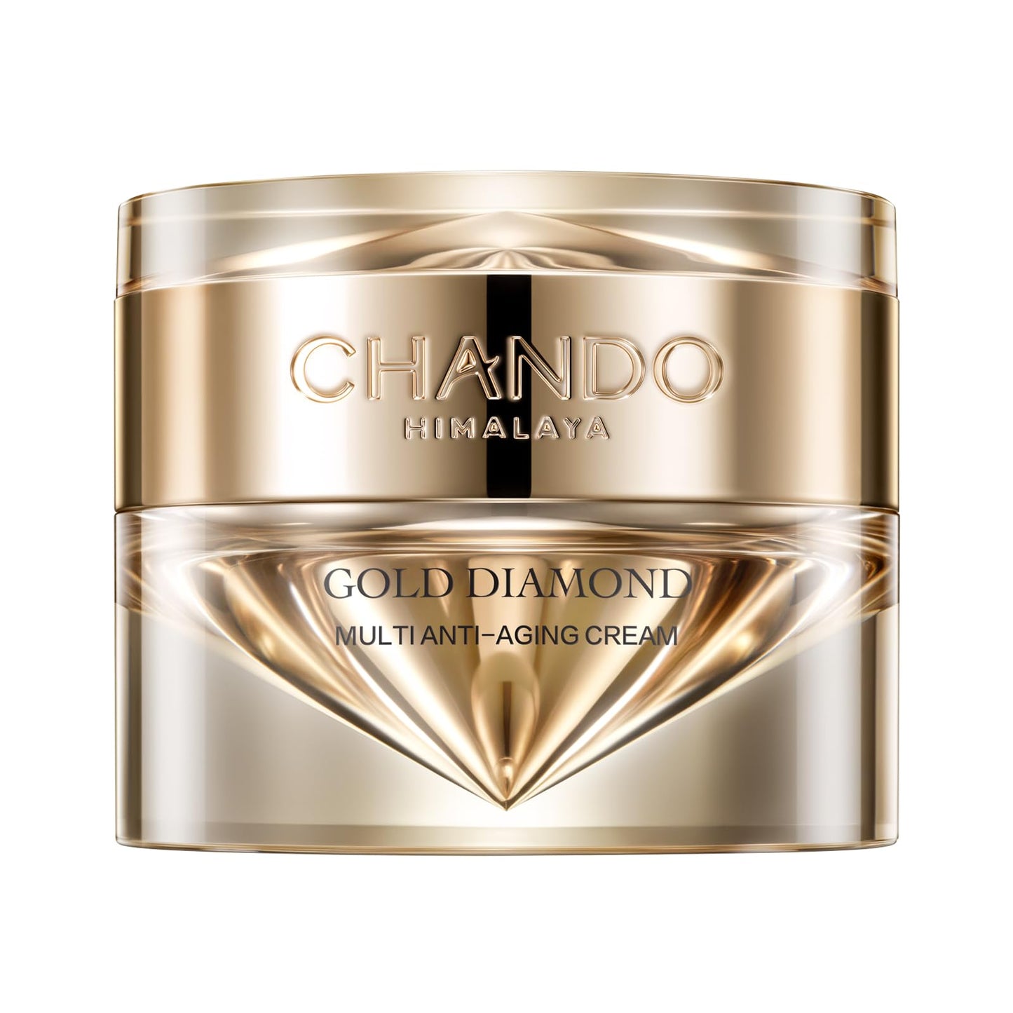 CHANDO HIMALAYA Gold Diamond Peptide-enriched Multi Anti-aging Cream (55g/1.94oz) - Super Multi-Corrective, Firming, Tightening, Anti-Wrinkle, Moisturizing Cream with Tri-peptide, Hyaluronic Acid