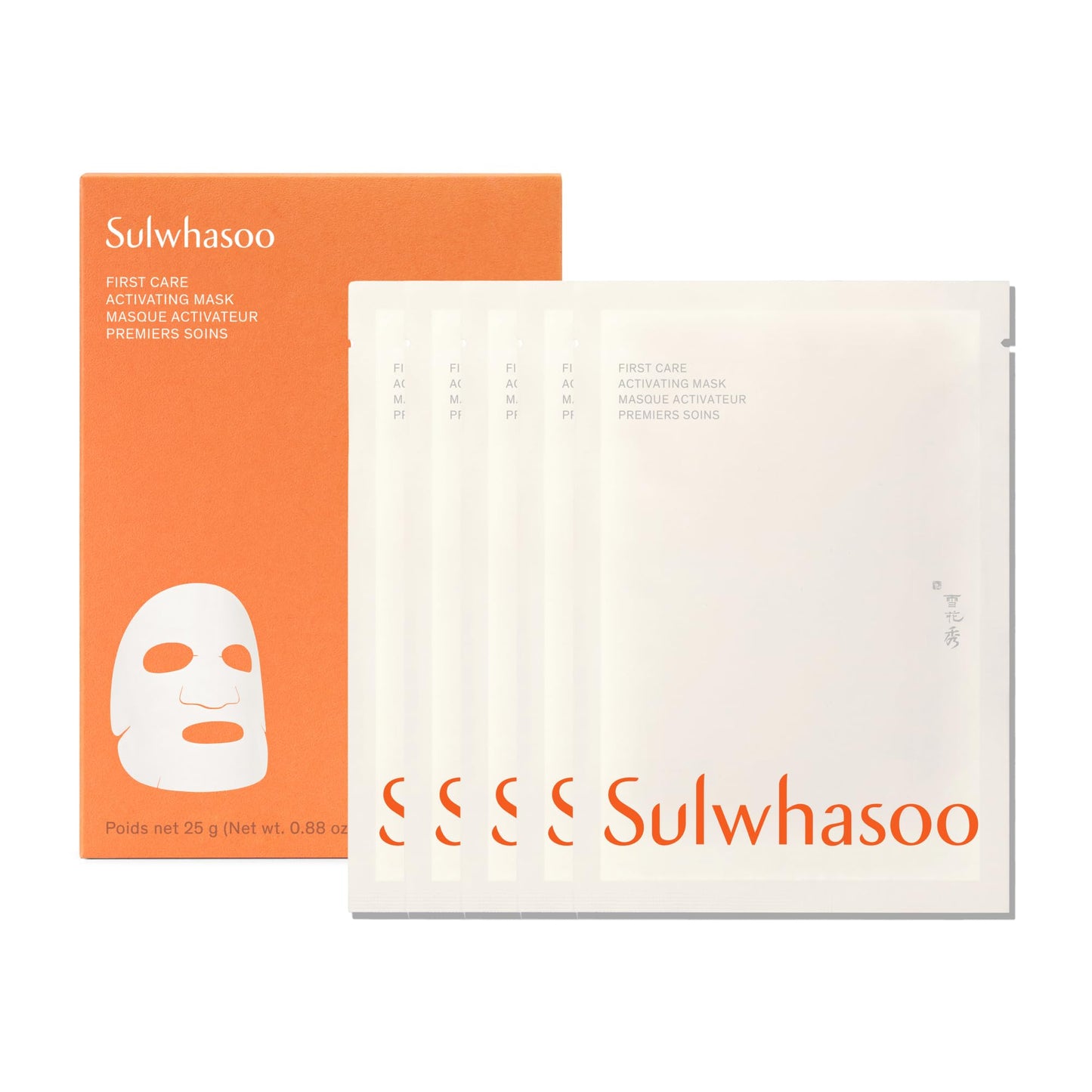 Sulwhasoo First Care Activating Sheet Face Mask | Korean Hydrating Barrier Repair Face Mask |Mask with Ginseng & Vitamin C | Plumps, Illuminates & Smooths Dry & Sensitive Skin