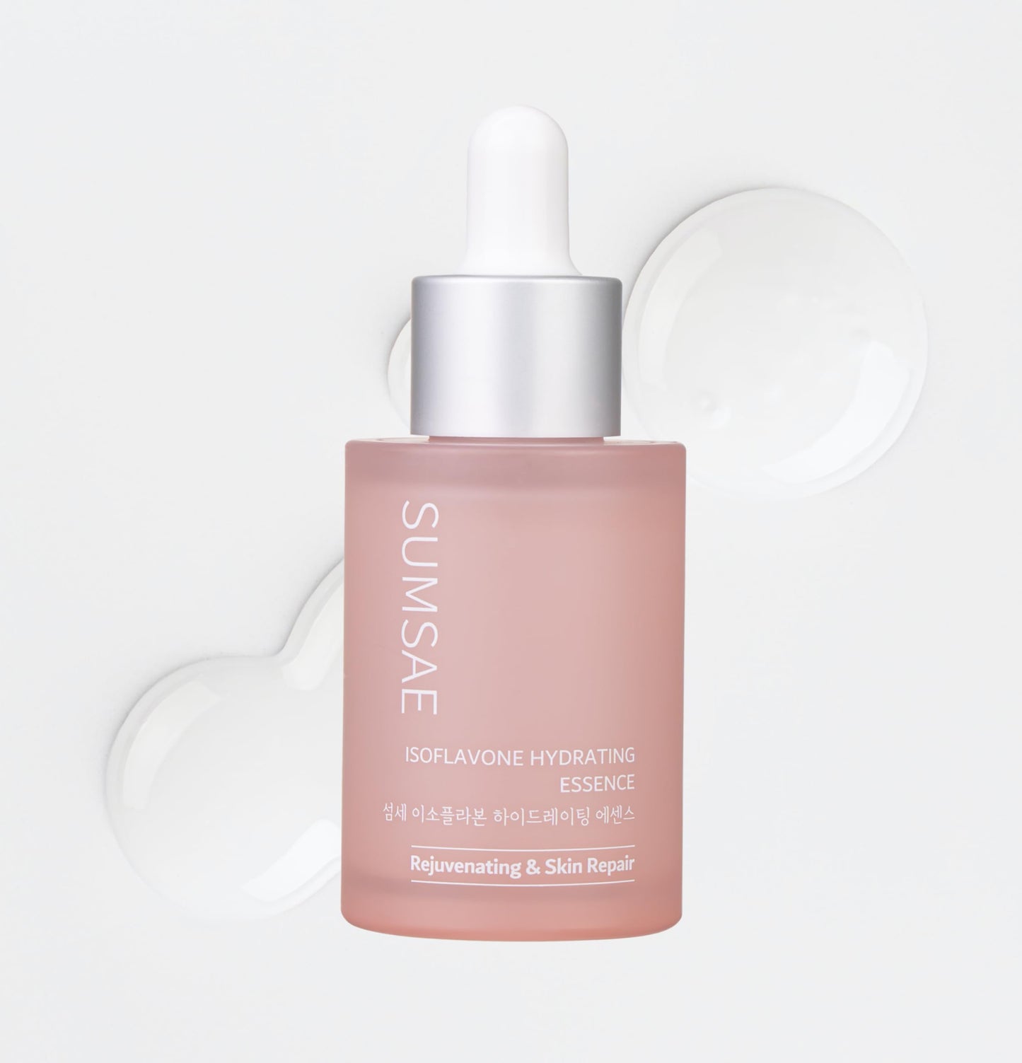 SUMSAE Isoflavone Hydrating Essence for Face - Deep Hydration, Skin Firming, 24hr Skin Barrier Support, Healthy Glow Korean Skin Care with Fermented Bean, 30ml/1.01 fl.oz